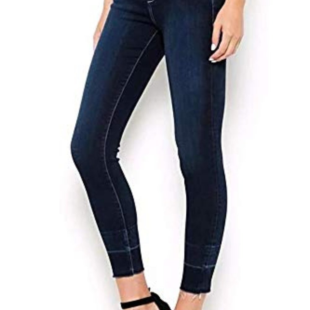 Hidden Jeans Clean Released Dark Wash Hem Skinny